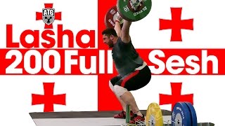 ?? Lasha Talakhadze ?? 200kg Snatches + 265kg Squats Full Session