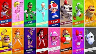 Mario Tennis Aces - All Characters (All DLC Included)