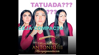 Ceja compacta tatuada Micropigmentación