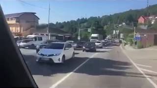 Пробка к морю в Сочи 03.07.17