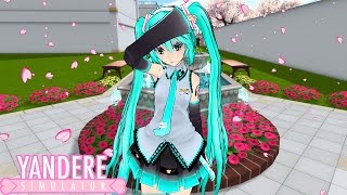 LA VRAIE HATSUNE MIKU DÉBARQUE DANS YANDERE SIMULATOR ET ME FAIT UN CONCERT !