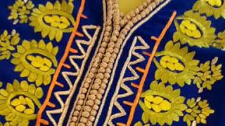قفطان رائع  مطروز بأشكال هندسية 2020  الرباطي و الفاسي?? ?  caftan nouveau avec broderie