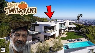 GTA 5 REAL LIFE MOD SS4 #21 THANKSGIVING DAY SURPRISE FOR A HOMELESS MAN