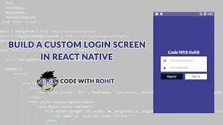 React Native Login example & tutorial in Hindi