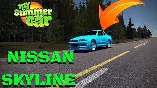 NISSAN SKYLINE R-34 GT-R + HOW to INSTALL - My Summer Car #89 (Mod)