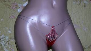 Lingerie Crystal G String Rhinestone lingerie Sexy G String