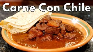 CARNE CON CHILE COLORADO MEXICAN STYLE STEWED BEEF WITH CHILI SAUCE