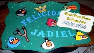 Cartel Para Fiesta De Los Angry Birds