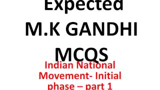 UPSC Gandhi  toughest question ||series  Indian national movement-pt 1