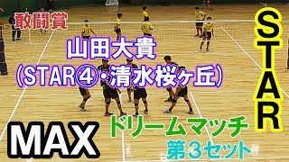 【2019ジュニアオールスター】MAX vs STAR・第３セット（volleyball）