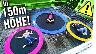 XXL TRAMPOLIN PARK auf dem DACH!! ? (nicht nachmachen!)