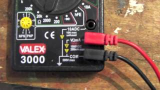 Come usare il tester elettrico per misurare la corrente 220v