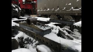 Как я поднял седельное устройство на тягаче,чтоб не ломало задние крылья.Седло Volvo FH FM Вольво ФШ