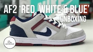 Nike SB AF2 'Red, White and Blue' Sneaker Unboxing with Mr B