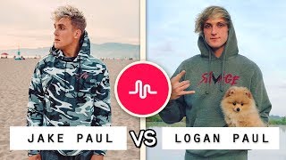 NEW Jake Paul vs Logan Paul Musical.ly Battle / Who's the Best