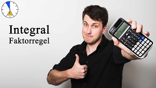 Faktorregel Integral bilden integrieren mit anschaulichem Beispiel