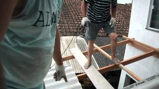 colocando telhado na garagem II