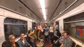 ШОК!! Барабанщики жгут в московском метро