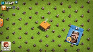 1 Max Wizard + Healers Vs Full Cannon Base Attack On | COC PRIVATE SERVER