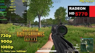 HD 5770 | PUBG Lite - 1080p, 900p, 720p