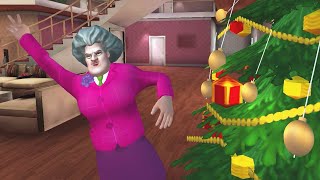 Scary Teacher 3D - All Levels New Updates Christmas Shenanigans  (iOS) - Gameplay Walkthrough Part 2
