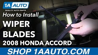 How to Replace Windshield Wiper Blades 03-14 Honda Accord