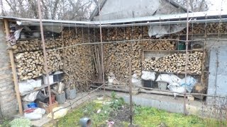Навес для дров на даче.Дровник своими руками