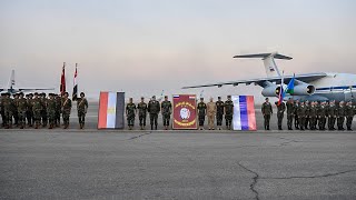 Церемония открытия совместного российско-египетского учения «Защитники дружбы 2021»