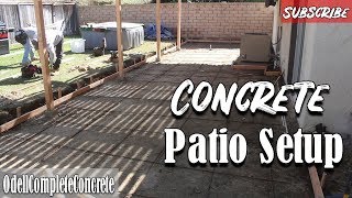 How to Pour and Setup a Concrete Patio Part 1 Concrete Tips