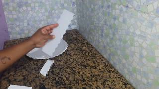 Como fazer espátula para  decoração bolo