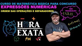 EXPRESSÕES NUMÉRICAS VÍDEO 1 (ORDEM DE OPERAÇÕES E PARENTESES COLCHETES E CHAVE)
