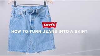 Levi’s® DIY: How to Make a Denim Skirt