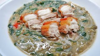 Monggo at Lechon kawali | Filipino Recipe