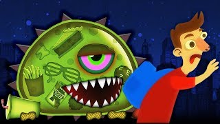 ХИЩНЫЙ СЛИЗЕНЬ ХОЧЕТ КУШАТЬ #2 СЛИЗЕНЬ ЛЮДОЕД Мультик игра для детей Mutant Blobs Attack