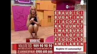 Beautiful blond girl TV upskirt