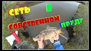 РЫБАЛКА на СЕТЬ в СОБСТВЕННОМ ПРУДУ !!! КОНКУРС!!!