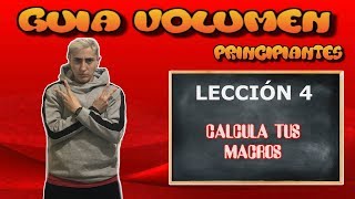APRENDE A CALCULAR tus MACROS / LECCIÓN 4.0