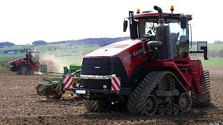 Mais legen XXL ║2x Case Quadtrac║Claas║Agriculture Germanyy