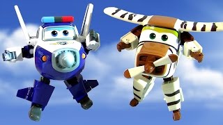 Super Wings Robocop Transforming Planes Toys