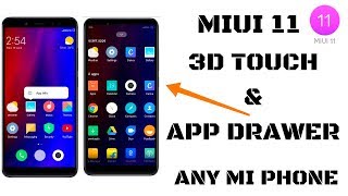 MIUI 11 SYSTEM LAUNCHER APPLY ANY MI DEVICE,COOL FEATURES LIKE 3D TOUCH & MIUI 11 APP DRAWER #MIUI11