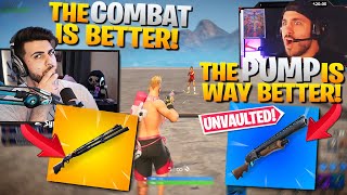 Why I'll ALWAYS Choose The Combat Over The Pump! *UNVAULTED* ft. Nickmercs (Fortnite Battle Royale)