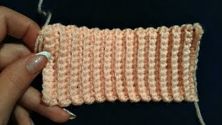 Как связать  резинку крючком. How to crochet elastic
