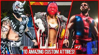 WWE 2K19 - 10 Amazing Custom Attires Part 2 ft. Finn Balor, AJ Styles & More!!