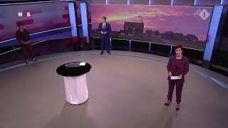 Nieuwslezeres Annechien Steenhuizen live gekloond in 20:00 uur NOS Journaal van 25 januari 2018
