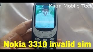 Nokia 3310 invalid sim code 100% working