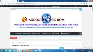 Itel S13 Flash File 8 1 Frp Remove Customer Care Firmware