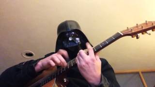 Darth Vader plays Star Wars Cantina band song for solo acoustic guitar