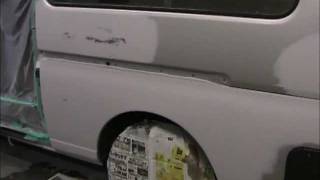 Nissan CARAVAN 3.0Di INTERCOOLER (E25) の板金塗装修理. 東京都内からのご依頼｜和光自動車