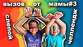Вызов принят Вызов от мамы#3 Слепой Челлендж Настя и Вова