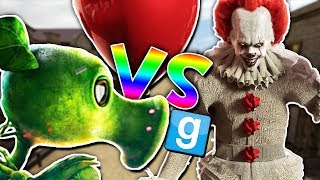 PLANTS VS PENNYWISE!!! | Gmod Sandbox (Plants vs Zombies Mod, Pennywise the Clown Mod)